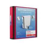 Staples Better Heavy-Duty Nonstick 2-Inch D 3-Ring View Binder Red (18368) 807712